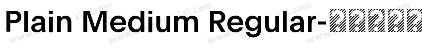 Plain Medium Regular字体转换